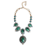 Dolce & Gabbana Gold Brass Pietre Oval Crystal Embellished Necklace SMY10550