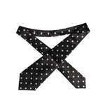 Dolce & Gabbana Black Polka Dots Silk Adjustable Necktie Tie KRA3442