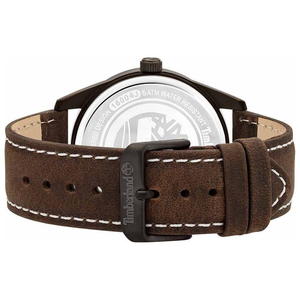 Timberland Brown Leather Dress Watch