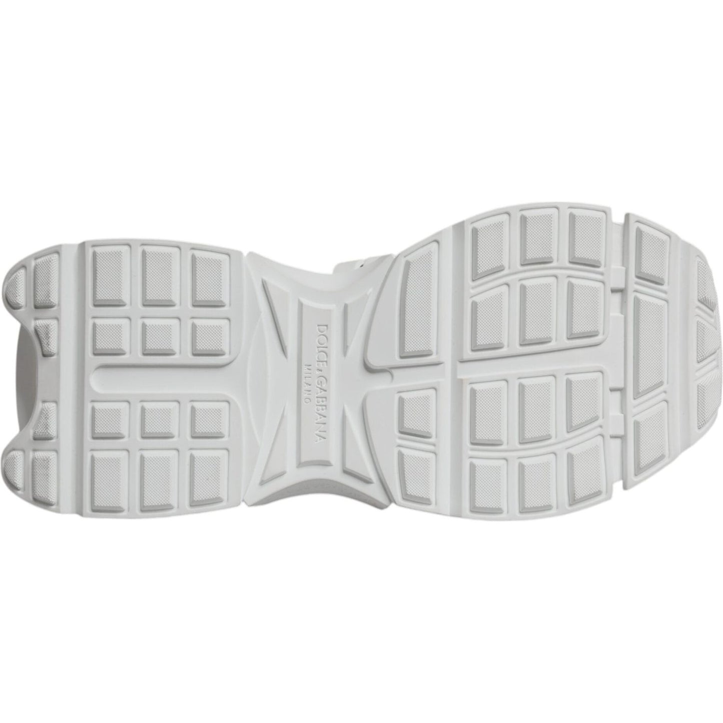 Dolce & Gabbana White Nylon Low Top Space Men Sneakers Shoes MV7188-39
