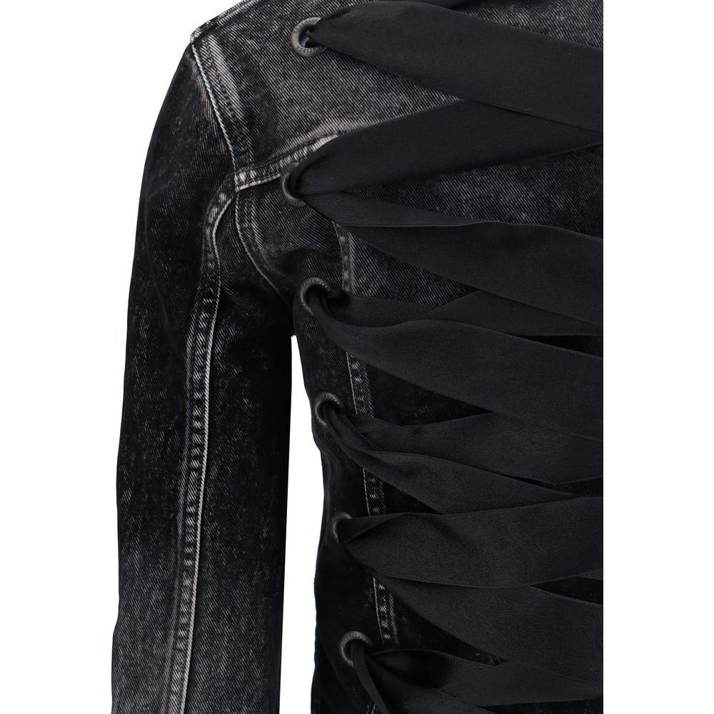 Balenciaga Denim Jacket with ribbon