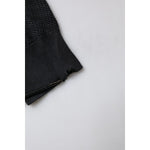 Dolce & Gabbana Black Heraldic Silk Buttoned Pullover Sweater 405693367669-48