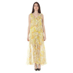 John Galliano Yellow Polyester Dress John Galliano Tan