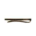 Dolce & Gabbana Gold Tone Brass Crystal Branded Accessory Tie Clip Bar SMY10467