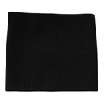 Dolce & Gabbana Black Cashmere Knitted Square Handkerchief Scarf MS7347