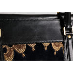 Dolce & Gabbana Black Floral Jacquard Handbag Shoulder Tote Bag BAG4367