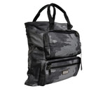 Dolce & Gabbana Black Camouflage Shoulder Strap Logo Plaque Bag BAG4385
