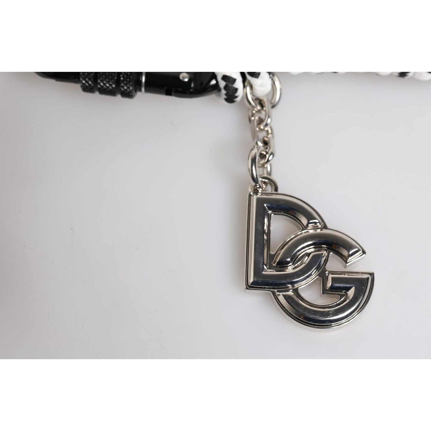 Dolce & Gabbana Multicolor Tape String DG Logo Keychain Polyester Keyring SMY10651