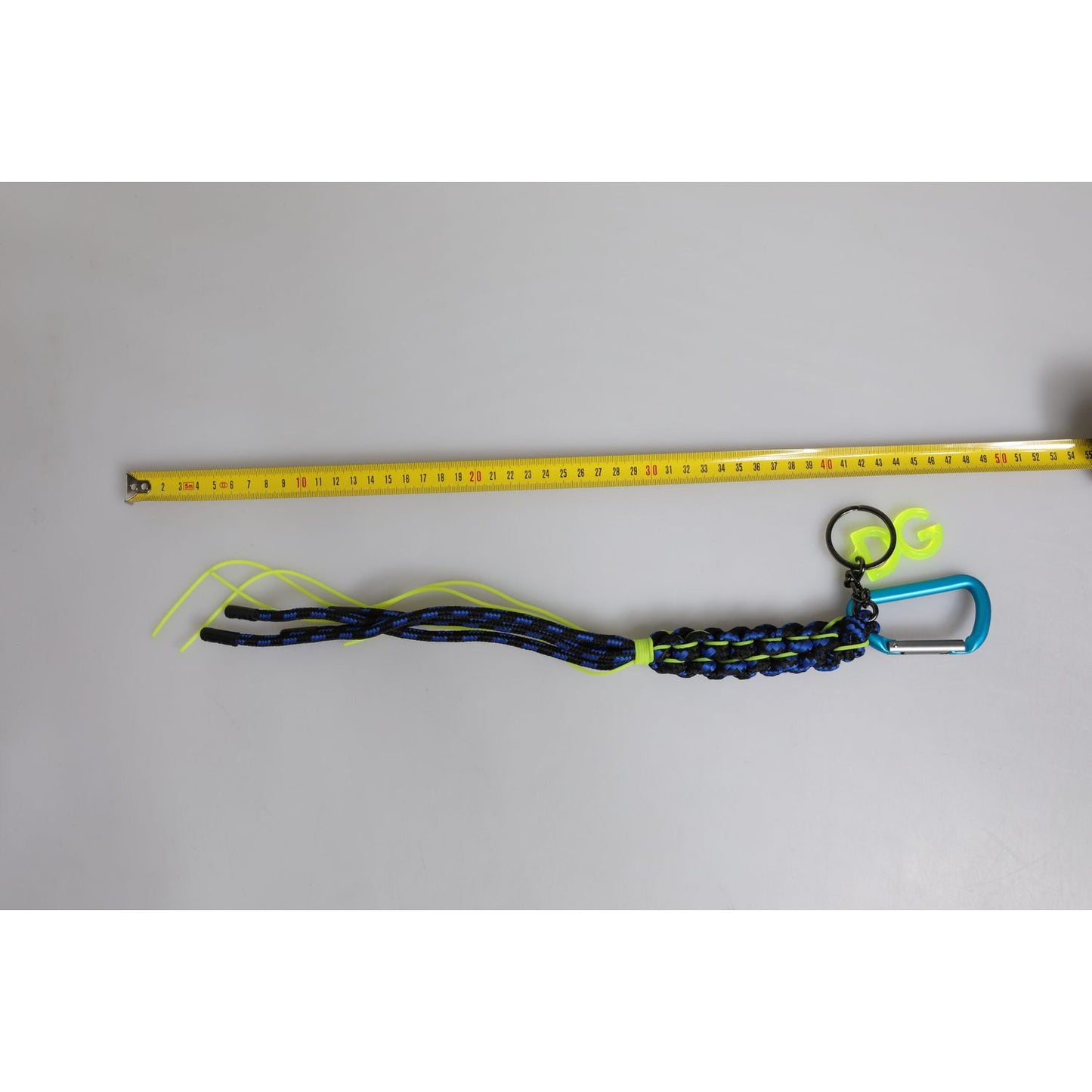 Dolce & Gabbana Multicolor Tape String DG Logo Keychain Polyester Keyring SMY10652
