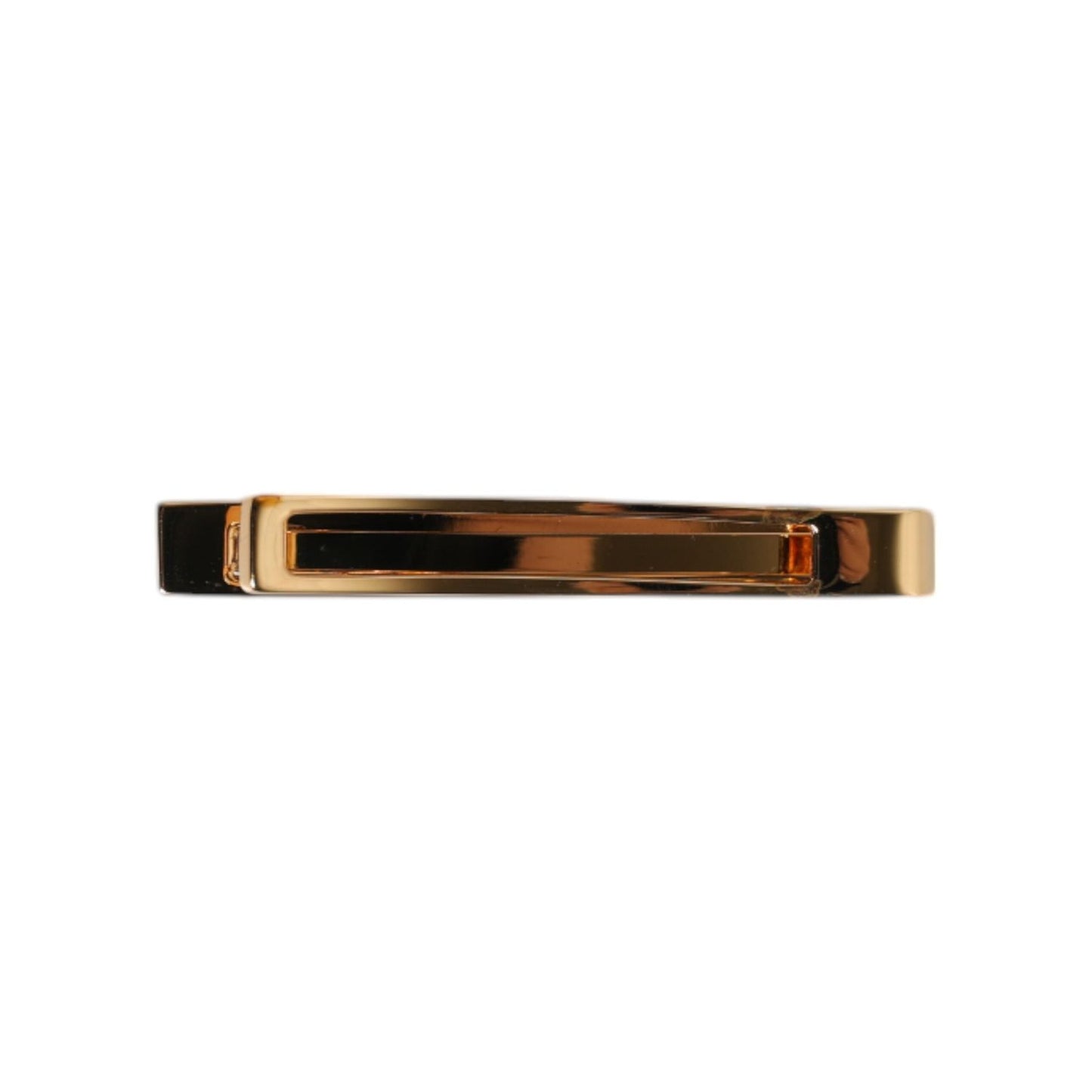 Dolce & Gabbana Gold Tone Brass Logo Branded Tie Clip Bar SMY10631