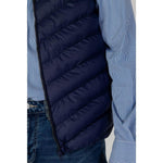 U.S. POLO ASSN. Blue Polyamide Sleveless Jacket US-13434400010-IT46 | S