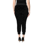 Dolce & Gabbana Black All-Over DG Logo Print Jogger Pants PAN75958-40