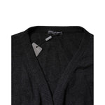 Dolce & Gabbana Grey Cashmere Deep V-neck Pullover Sweater TSH87158-40