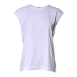 Dolce & Gabbana White Cotton Sleeveless Round Neck Tank Top TSH87269-40