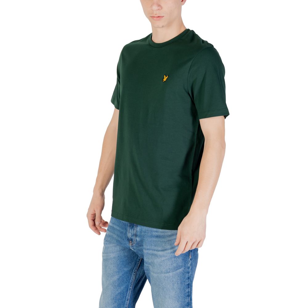 Lyle & Scott Green Cotton T-Shirt Lyle & Scott Tan