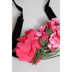Dolce & Gabbana Multicolor Floral Applique Detail Tie Belt WMB461-40
