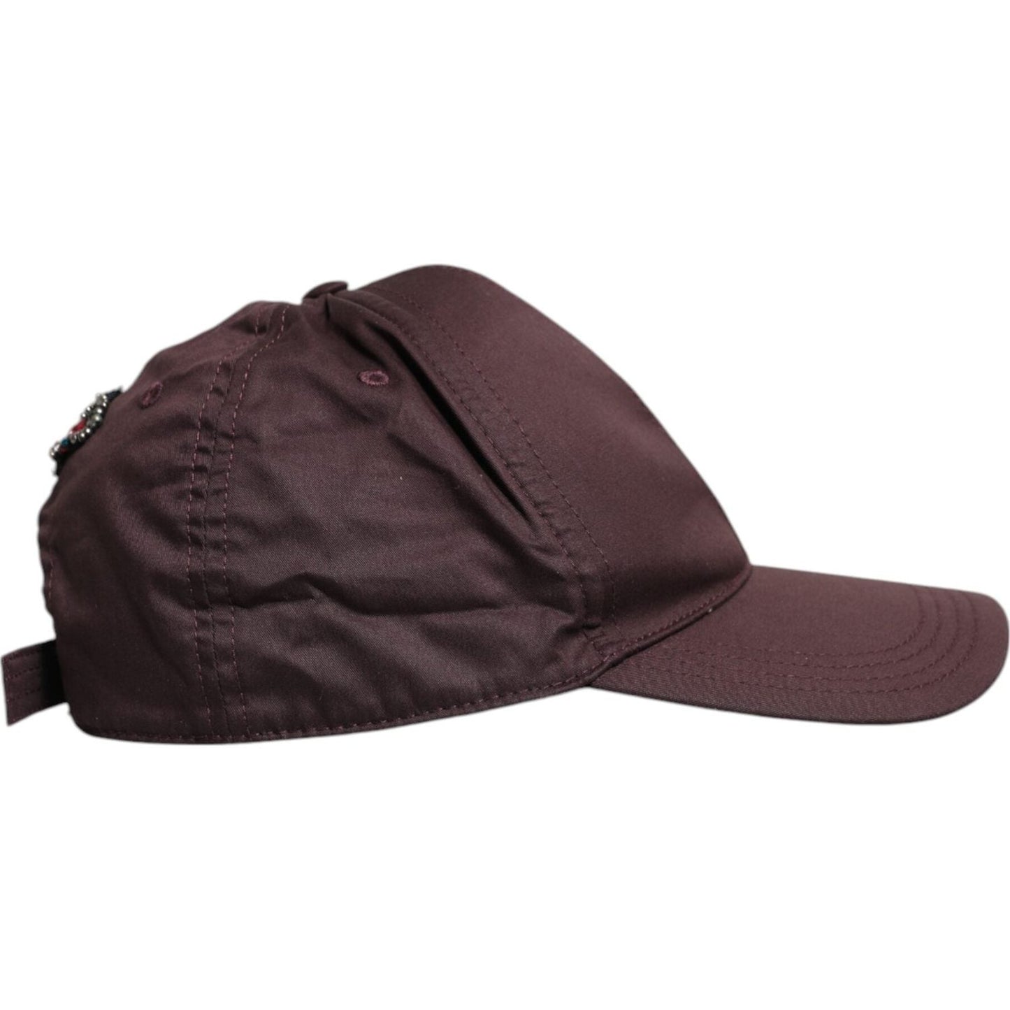 Dolce & Gabbana Brown Cotton DG Crown 6 Panels Baseball Cap Dolce & Gabbana Dark Slate Gray