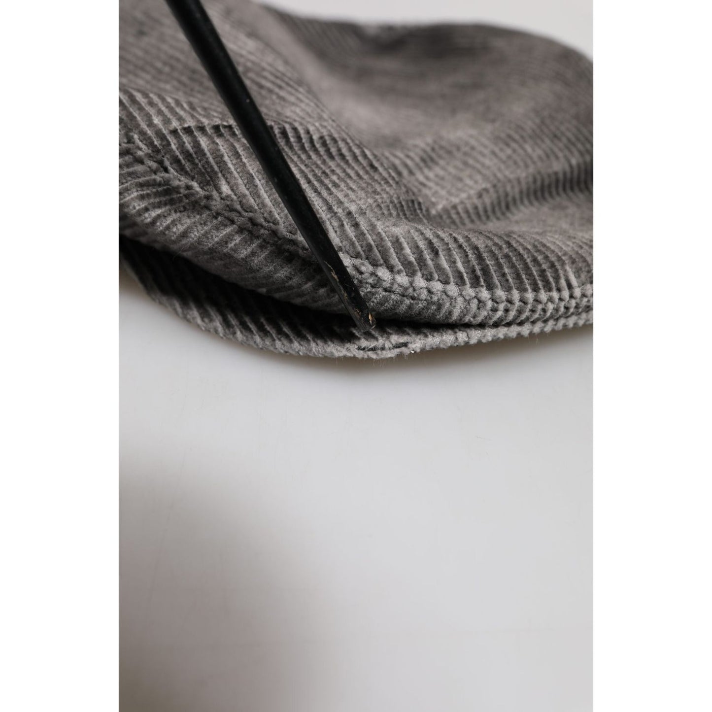 Dolce & Gabbana Gray Cotton Newsboy Capello Cabbie Hat Dolce & Gabbana Gray