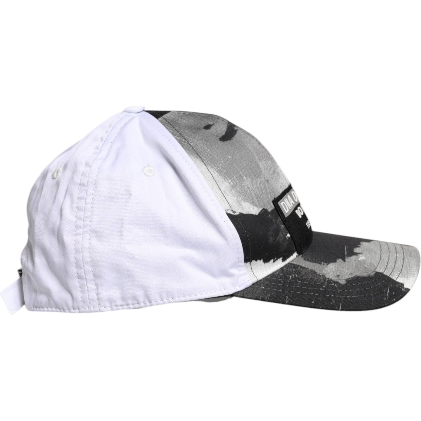 Dolce & Gabbana White Gray Camouflage 6 Panels Baseball Cap Dolce & Gabbana Light Gray