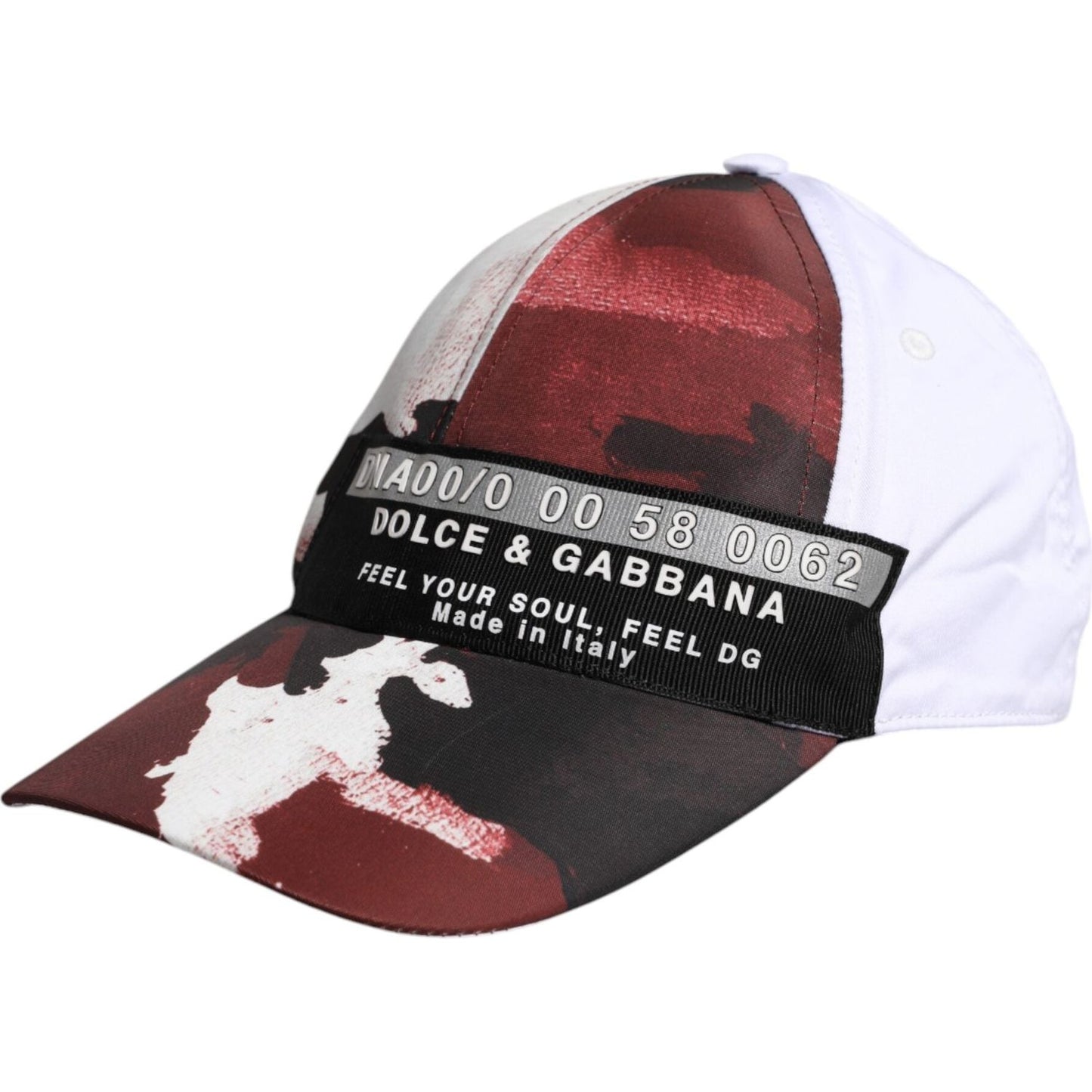 Dolce & Gabbana White Camouflage Print 6 Panels Baseball Cap Dolce & Gabbana Dark Slate Gray