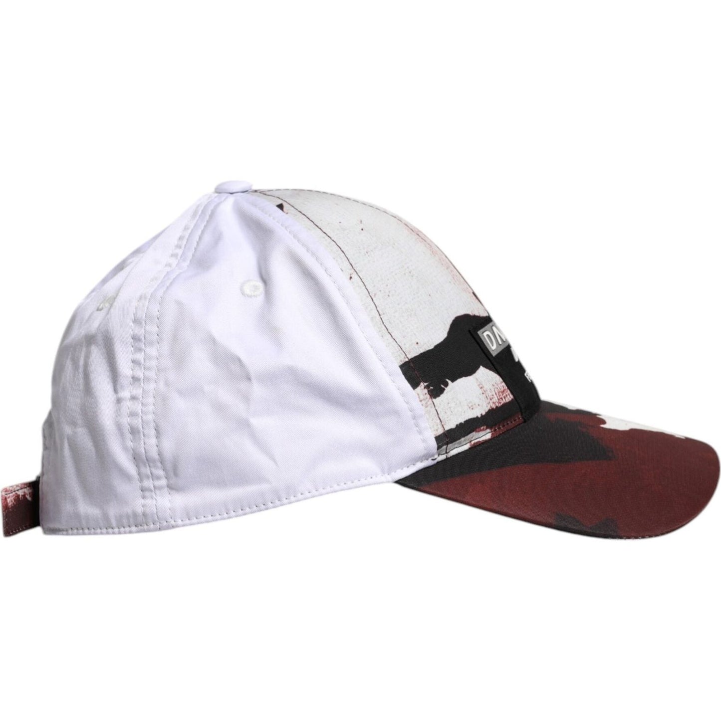 Dolce & Gabbana White Camouflage Print 6 Panels Baseball Cap Dolce & Gabbana Light Gray