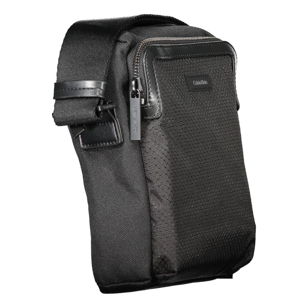 Calvin Klein Black Polyester Men Shoulder Bag Calvin Klein Dark Slate Gray