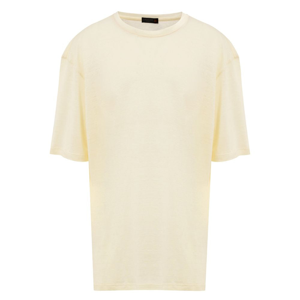 Corneliani Yellow Linen T-Shirt CO-8459669-62