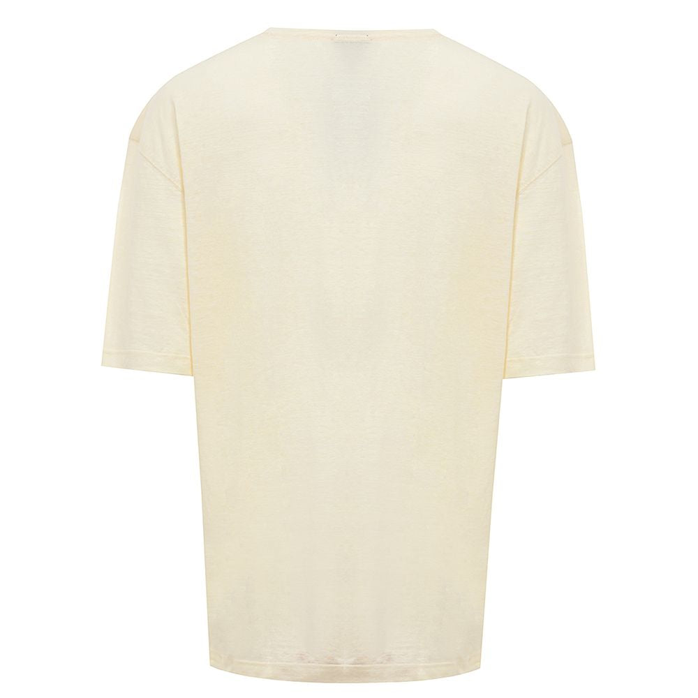 Corneliani Yellow Linen T-Shirt CO-8459669-62