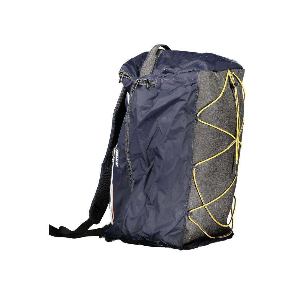 K-WAY Blue Polyester Backpack K-WAY Dim Gray