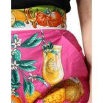 Dolce & Gabbana Pink Printed High Waist Hot Pants Shorts 1728,67345645728,Clothing,Dolce & Gabbana,IT38 | XS,IT42|M,IT44 | L,Material: 100% Cotton,New with tags,Pink,Shorts - Women - Clothing,Women,Women - Clothing Dolce & Gabbana PAN76315-38