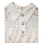 Dolce & Gabbana White Floral Lace Long Sleeves A-line Dress DR81499-42