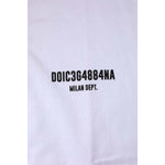 Dolce & Gabbana White Cotton Logo Print Crew Neck T-shirt TSH90615-52