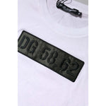 Dolce & Gabbana White Logo Embroidery Round Neck T-shirt TSH90628-48