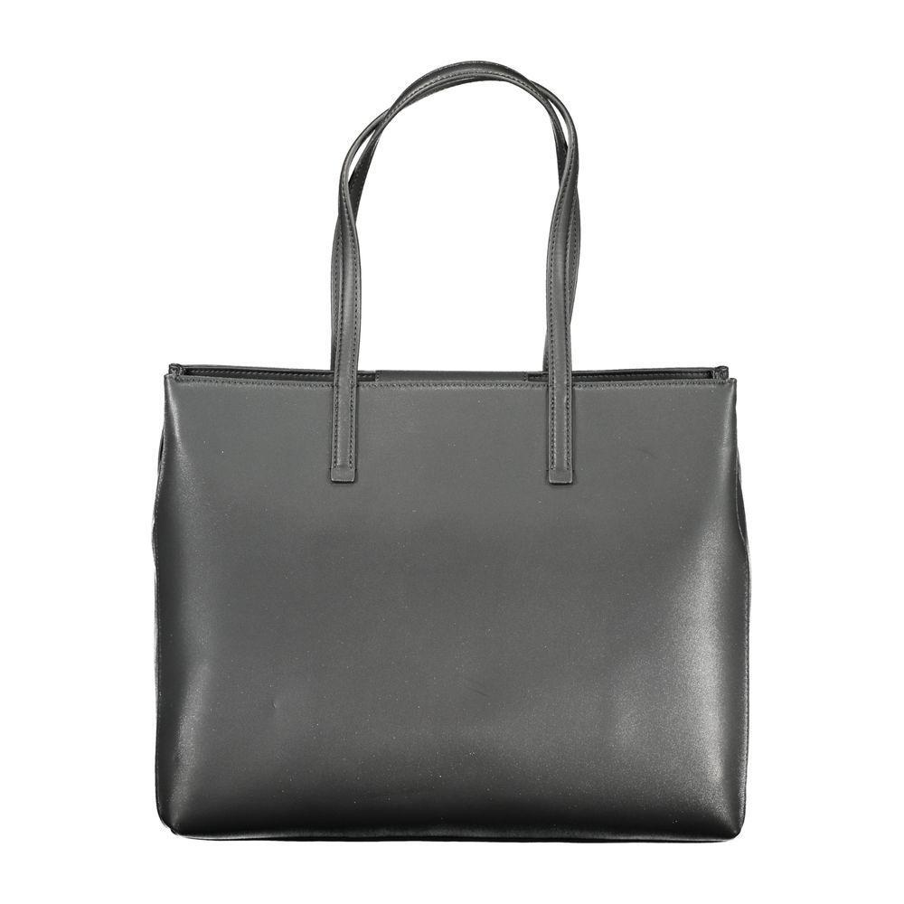 Calvin Klein Black Polyester Women Handbag CA-36297