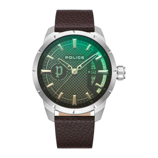 Police Brown Leather Watch
