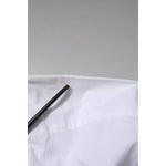 Dolce & Gabbana White Cotton GOLD Long Sleeves Formal Shirt TSH906847-43