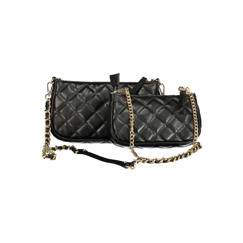 Mario Valentino Black Polyethylene Handbag VA-29967