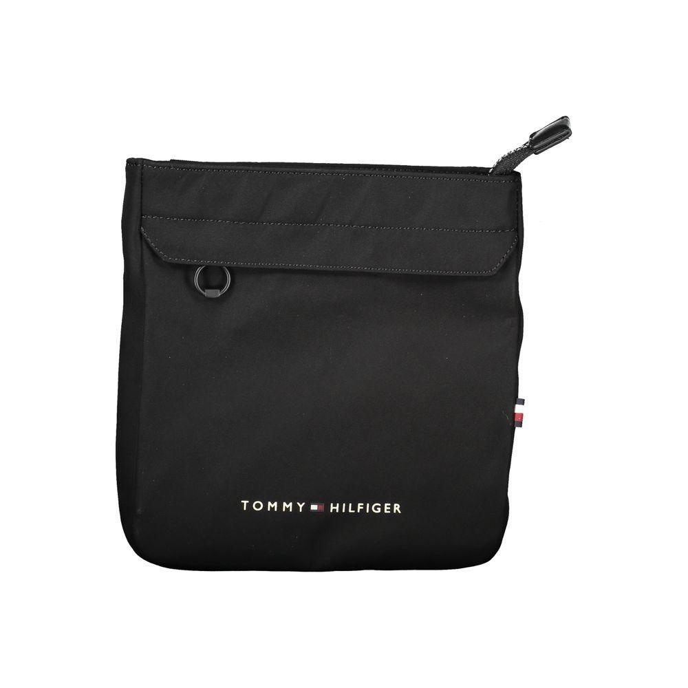 Tommy Hilfiger Black Polyester Men Shoulder Bag TO-26099
