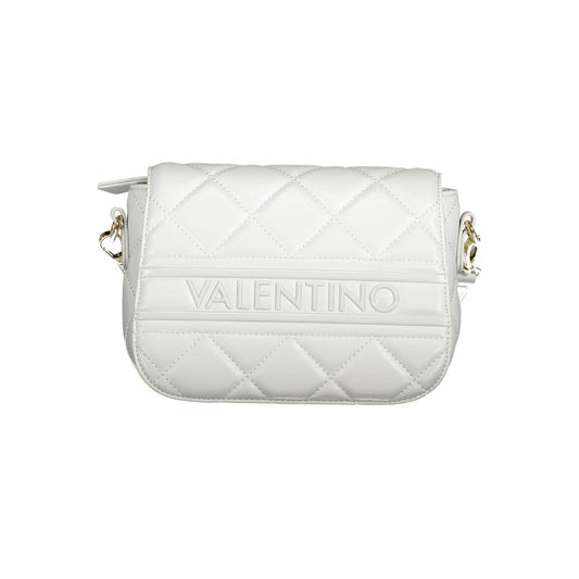 Mario Valentino Gray Polyethylene Women Handbag with logo and quilted details