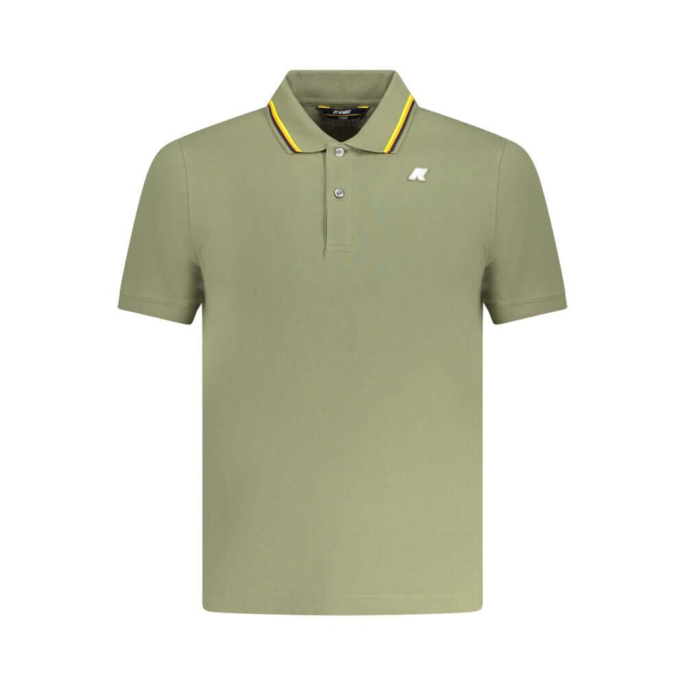 K-WAY Green Cotton Polo Shirt KW-38393-S
