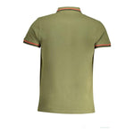 Cavalli Class Green Cotton Polo Shirt
