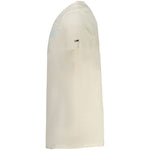 Tommy Hilfiger Beige Cotton Men T-Shirt