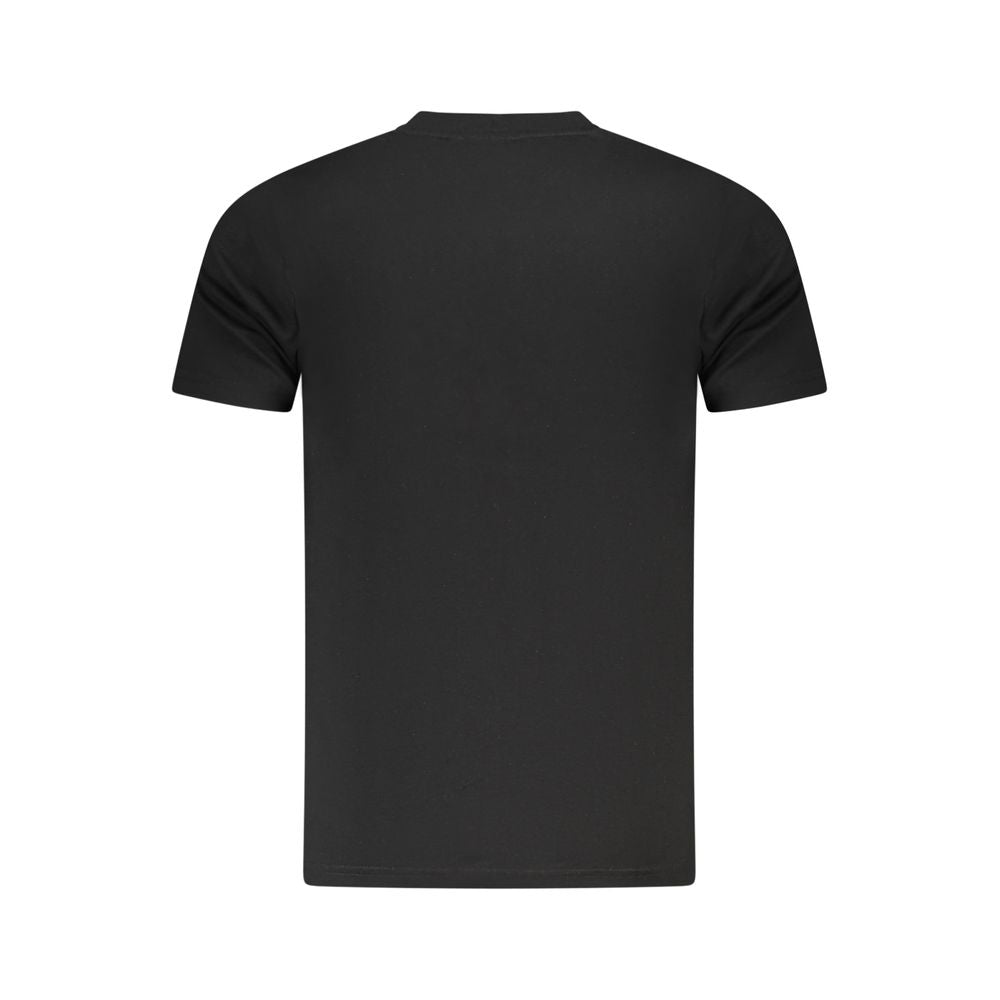 Cavalli Class Black Cotton Men T-Shirt back view showcasing premium quality and style.