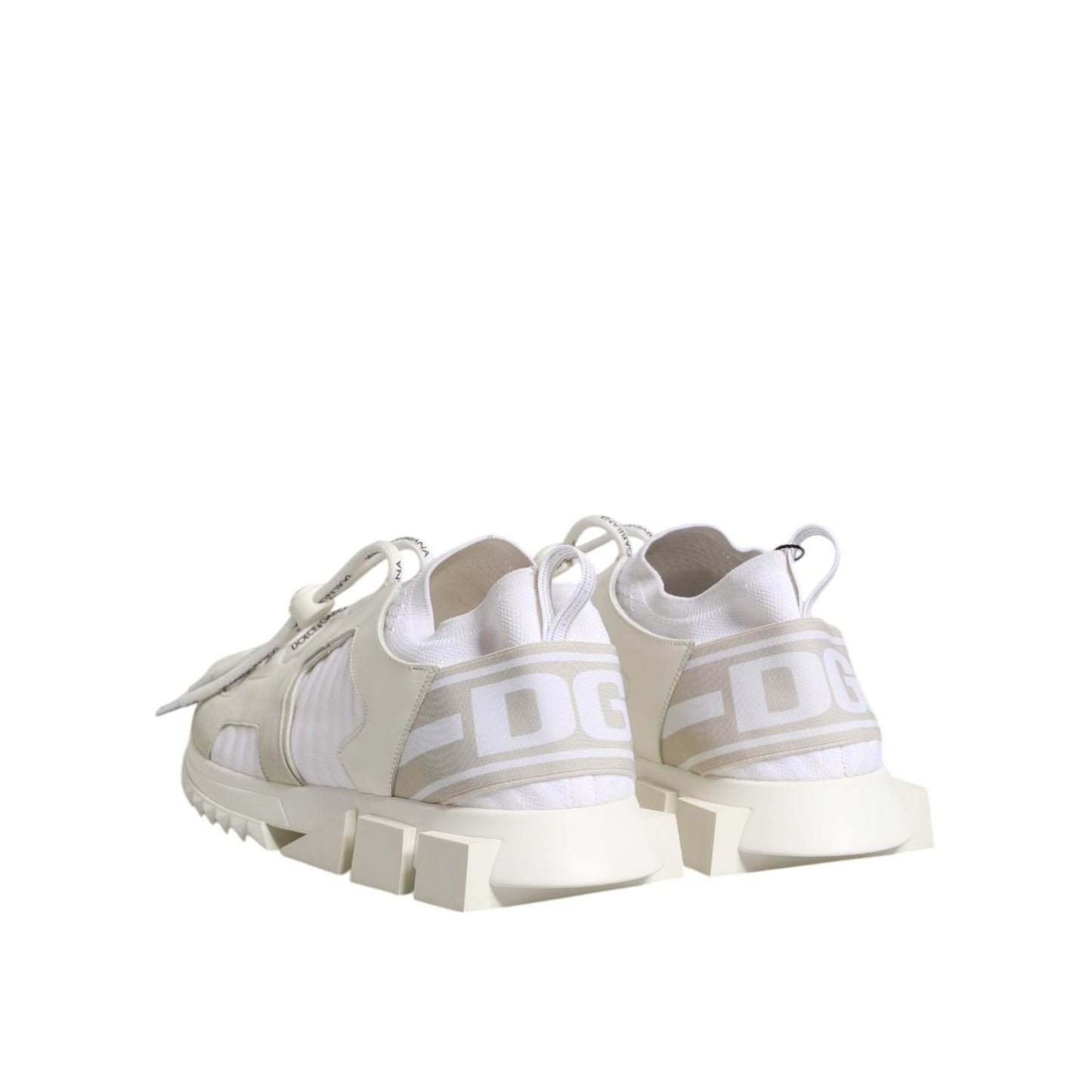 Dolce & Gabbana White Mesh Sorrento Trekking Sneakers Shoes MV7264-42