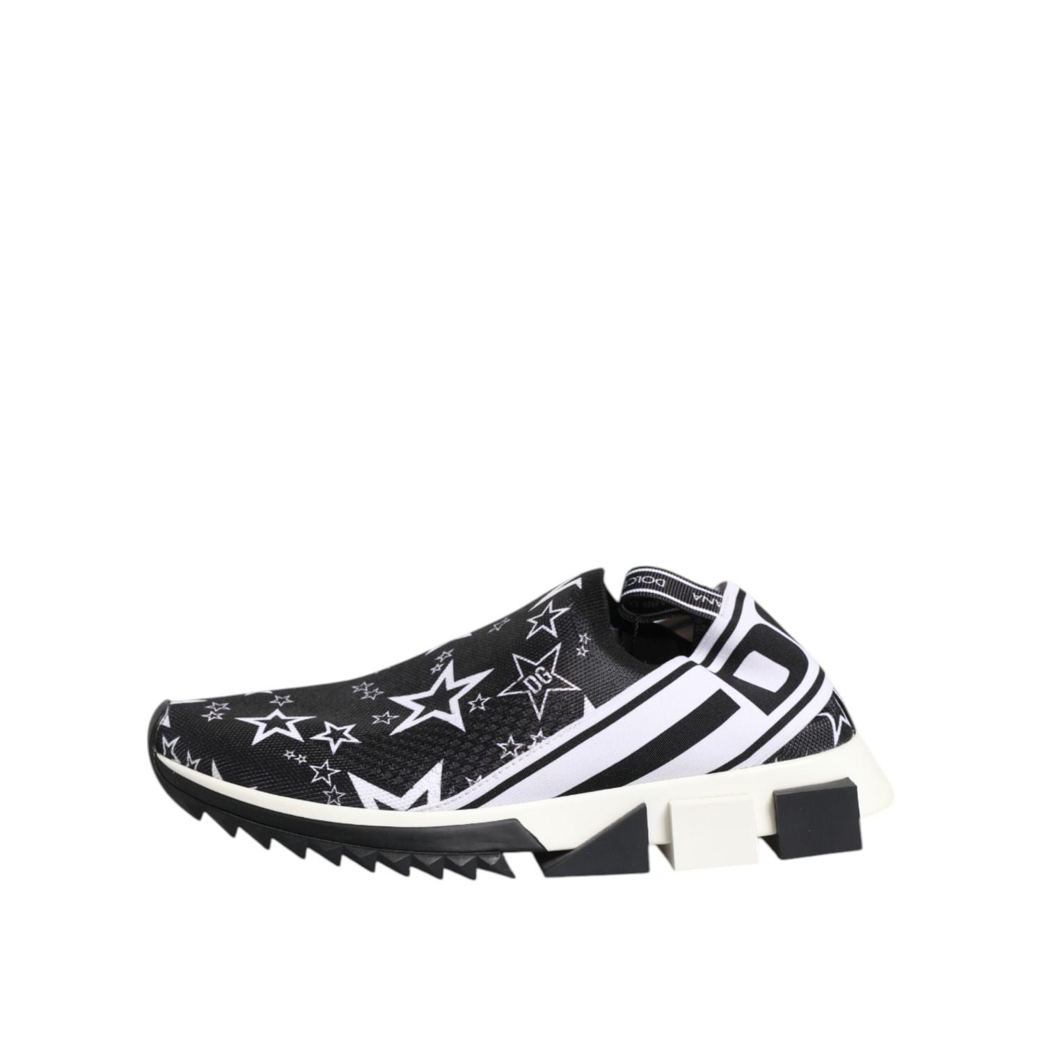 Dolce & Gabbana Black White Sorrento Low Top Sneakers Shoes