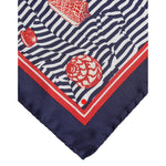 Dolce & Gabbana Multicolor Seashells Square Men Foulard Scarf MS7261