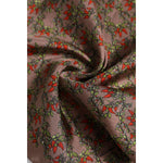 Dolce & Gabbana Brown Chili Print Silk Square Foulard Scarf MS7336