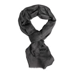 Dolce & Gabbana Gray Logo Print Neck Warmer Wrap Shawl Scarf MS7457