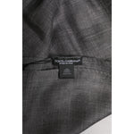 Dolce & Gabbana Gray Logo Print Neck Warmer Wrap Shawl Scarf MS7457