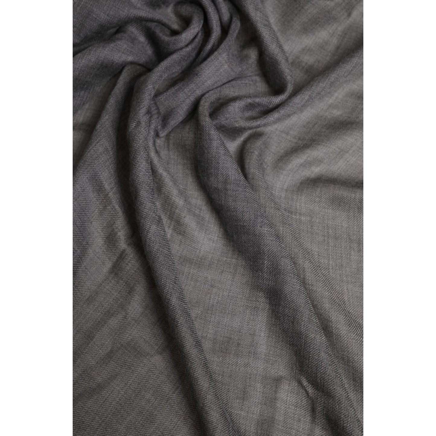 Dolce & Gabbana Gray Logo Print Neck Warmer Wrap Shawl Scarf MS7457